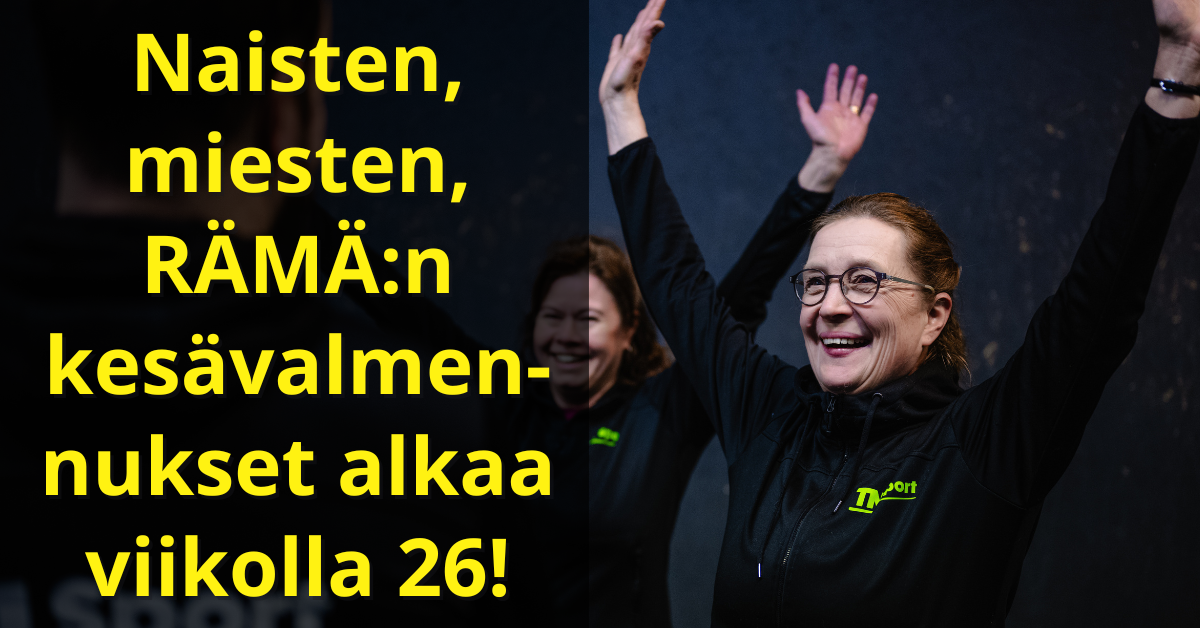 Kesän valmennukset 1krt/vko. Rämä +60v, Rähkis ja Dudes!