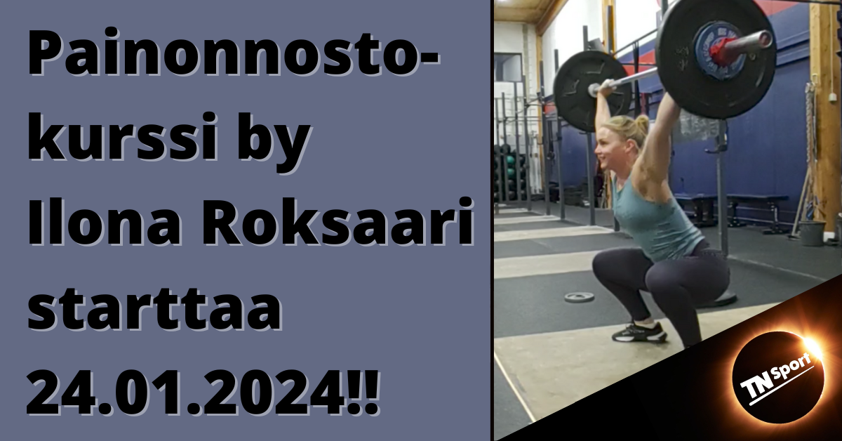 Keskiviikkona 24.1. starttaa uusi painonnostoryhmä!