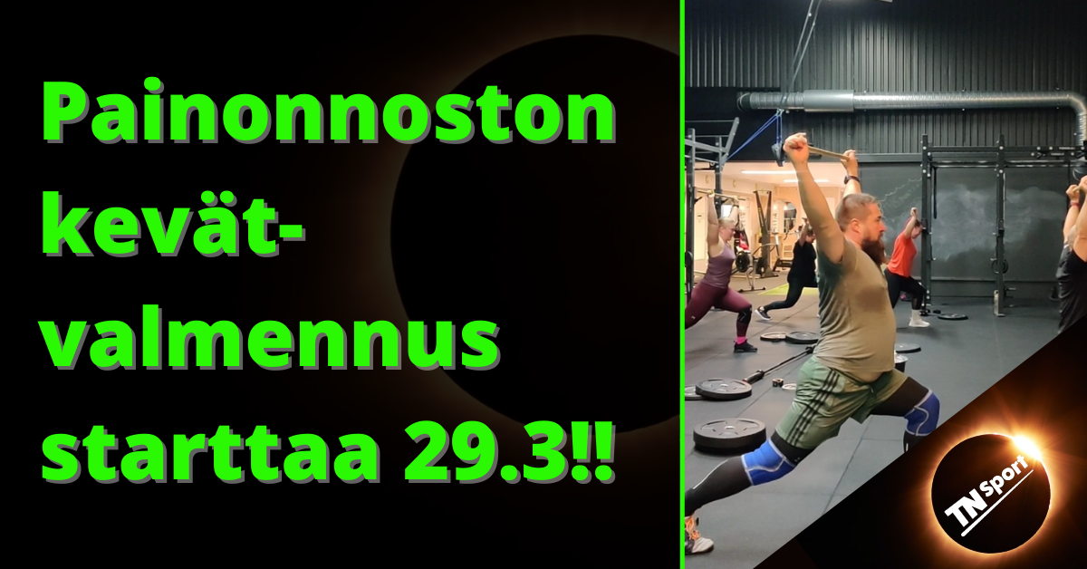 Ilmoittautuminen kevään painonnostovalmennukseen!