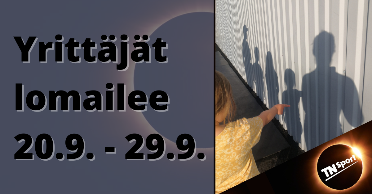 Yrittäjät lomailee 20.-29.9.